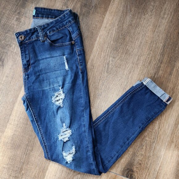 ๐๐Wax Jean Butt Enhancing Push-Up High-Rise Stretchy Skinny Jeans. - Picture 2 of 4